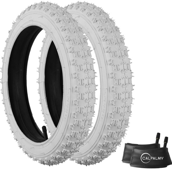 CALPALMY (2 Sets) Kids Bike Replacement Tire and Inner Tubes Fit 13 x 2.125 - Picture 1 of 5